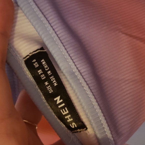 Shein Rainbow Bodycon Backless Halter Dress - Picture 3 of 3